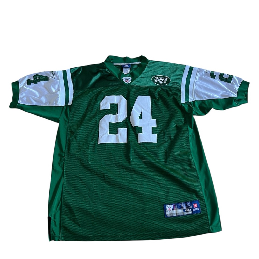 Reebok NFL Darrelle‎ Revis Green Jersey Size 50